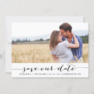 Save The Date Annonce de sauvegarde de date en écriture manuscri