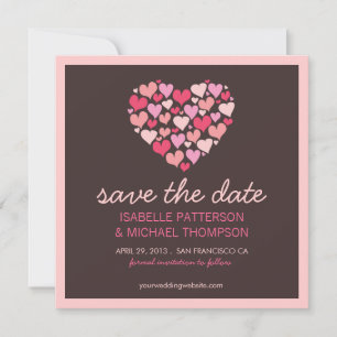 Save The Date Annonce de sauvegarde de date Lots of Hearts Love