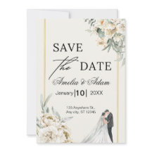 Annonce Élégante de Fleurs de Script pour Sauvegar