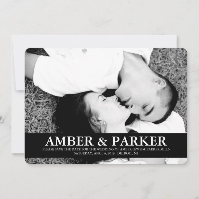 Save The Date Annonce Enregistrez la date | 2Noms (Devant)