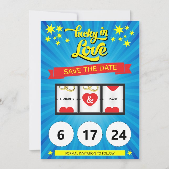 Save The Date Annonce fun de mariage pour la date à retenir (Devant)