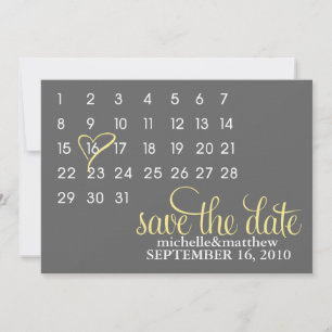 Save The Date Annonces de mariage Calendrier Enregistrer la date