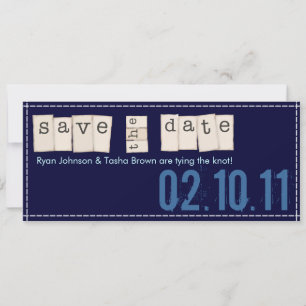 Save The Date Annonces de sauvegarde de date {Bleu marine}