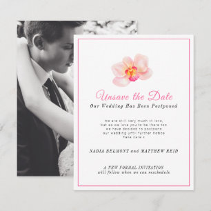 Save The Date Annulation de la date de mariage changement de pla