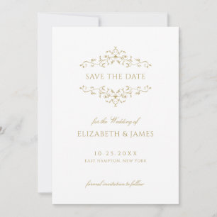 Save The Date Antique or Vintage Floral