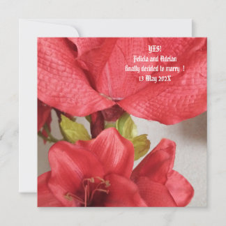 Save The Date Appartement Enregistrer la date Mariage Amaryllis