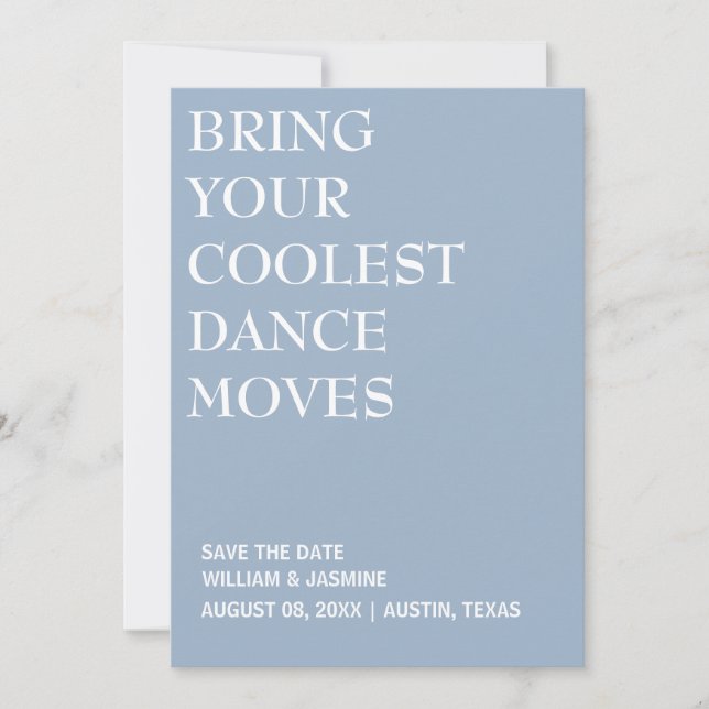 SAVE THE DATE APPORTEZ VOS MEILLEURES FIGURES DE DANSE MARIAGE D (Devant)
