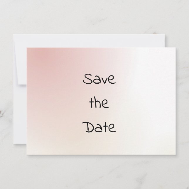 Save The Date Aquarelle décontractée Enregistrer la date (Devant)