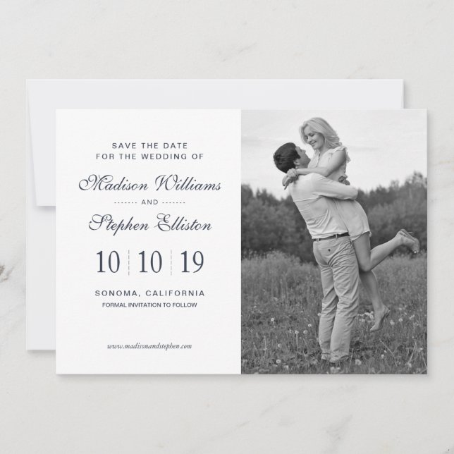 Save The Date Aquarelle florale délicate - Enregistrer la date (Devant)