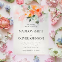 Aquarelle Florale Élégante Botanique Romantique