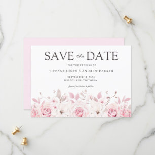 Save The Date Aquarelle Flore Mariage élégant