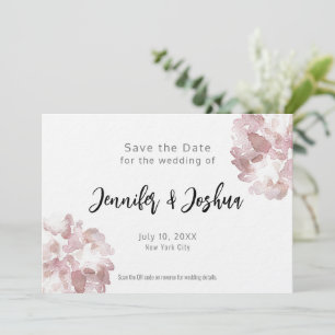 Save The Date Aquarelle minimaliste de typographie Enregistrer l