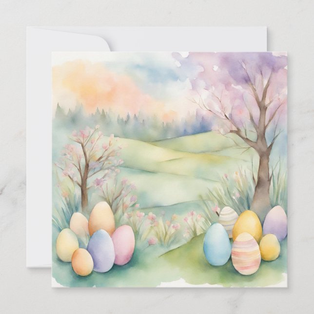 Save The Date Aquarelle Pastel Printemps (Devant)