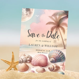 Save The Date Aquarelle tropicale des palmiers