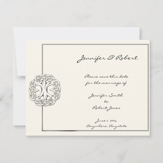Save The Date Arbre Celtique de la vie Sauvez la date (Devant)