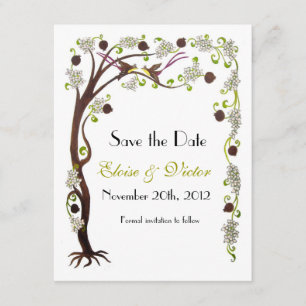 Save The Date Arbre de vie Enregistrer la date, vertical