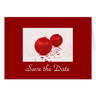 "Save the Date" - Arbres rouges de Noël [b]