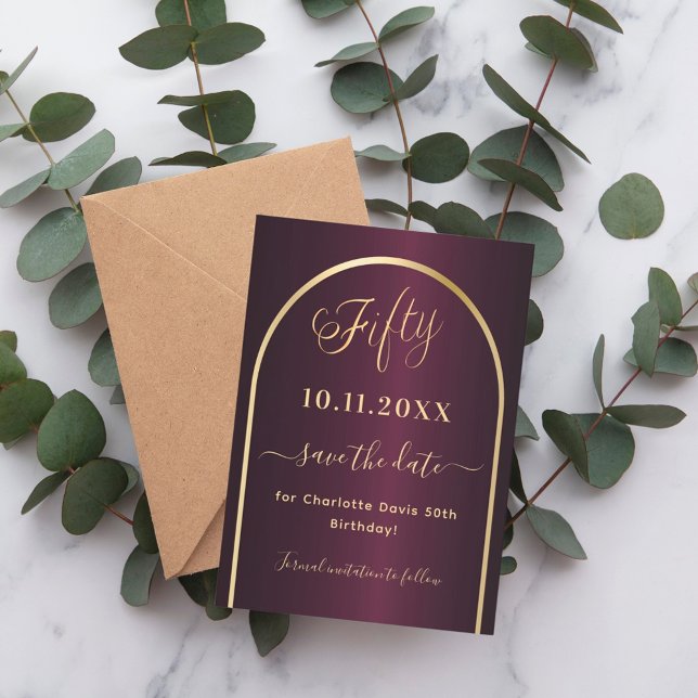 Save The Date Arc d'or de Bourgogne 50e anniversaire (Créateur téléchargé)