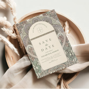 Save The Date Arc floral romantique Enregistrer la date mariage