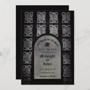 Save The Date Arc Mariage Gothique Enregistrer La Date