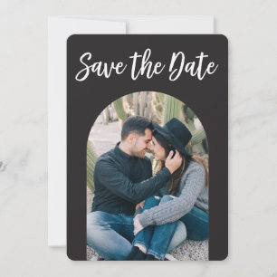 Save The Date Arch Enregistrer La Date Photo À Deux Côtés