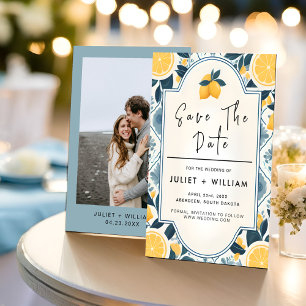 Save The Date Arch Food Fun Fruit Lime Citron Mariage