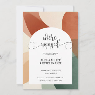 Save The Date Arch Terracotta & Sage