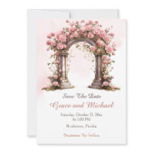 Arche de mariage bohème Roses Rougissantes Mariage