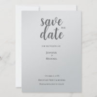Argent Métallisé Minimaliste Moderne Tendance