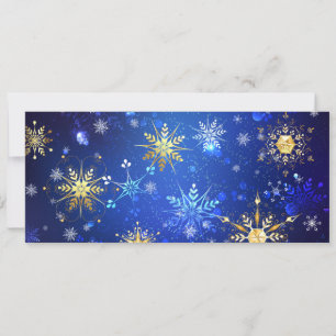 Save The Date Arrière - plan Bleu XMAS avec des flocons de neige