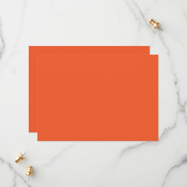 Save The Date arrière - plan orange avec (Devant/Arrière en situation)