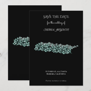 Save The Date Art abstrait moderne – Conception de cercle de lig