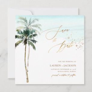 Save The Date ArtsApp Chic Tropical Paradise Mariage