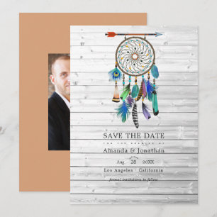 Save The Date Attrape-rêves amérindien Mariage bohème