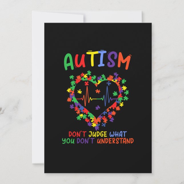 Save The Date Autism dont Judge What You Dont Understand (Devant)