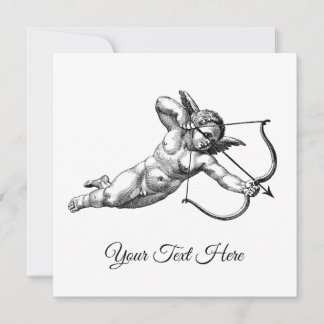 Save The Date Autocollant Étiquette Amour Chérubin Cupidon Vinta