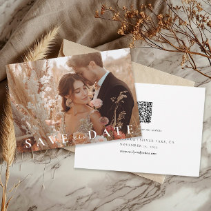 Save The Date Automne Automne Mariage élégant