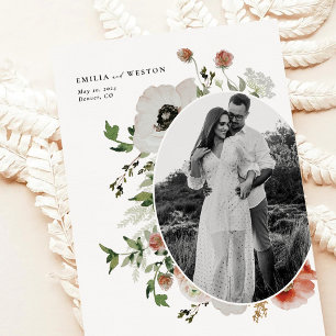 Save The Date Automne Bohème Mariage de automne Floral Enregistr