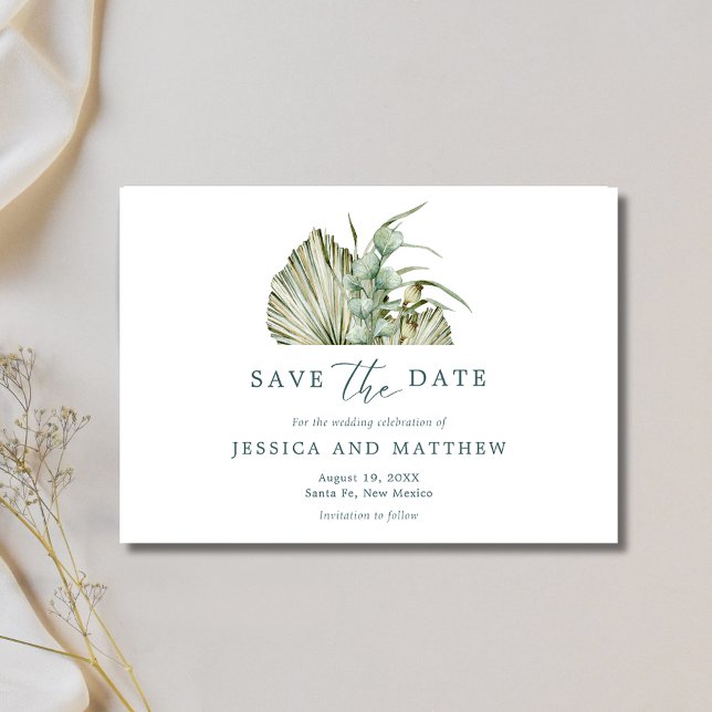 Save The Date Automne Floral Rustic Mariage extérieur (Fall Floral Rustic Outdoor Wedding Save The Date)