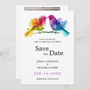Save The Date Avec photo LGBTQ+ Rêve