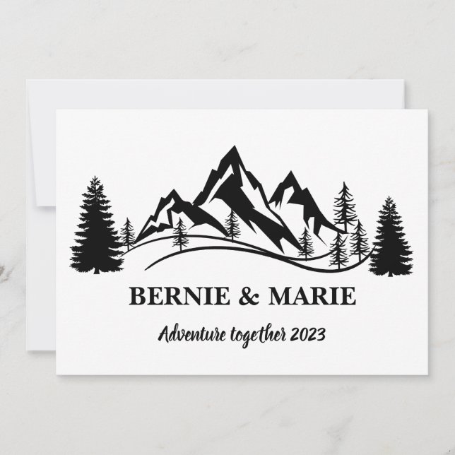 SAVE THE DATE AVENTURE PERSONNALISÉE ENSEMBLE (Devant)