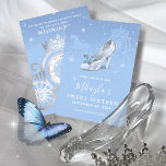 Save The Date Baby Blue Silver Chaussure Cendrillon Sweet 16 Ann<br><div class="desc">Vous cherchez des idées de fête d'anniversaire sur le thème de Cendrillon? Créez votre propre magique, élégant enregistrer les dates sur un modèle do-it-yourself facile qui est simple à avoir personnalisé. L'art de conte de fées unique et original de Raphaela Wilson est orné d'une belle chaussure en verre avec un...</div>