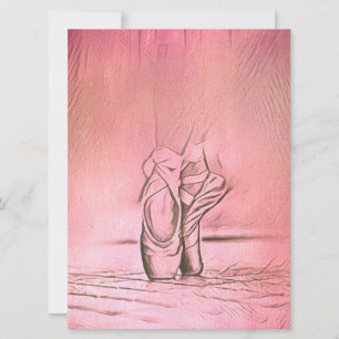 Save The Date Ballet rose Chaussures danseuse élégante