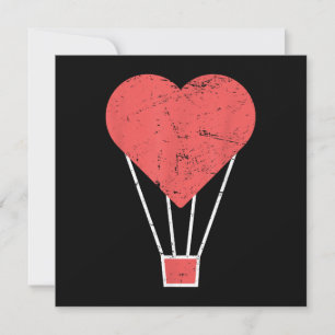 Save The Date Ballons à air chaud de coeur mignon