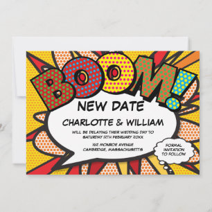 Save The Date Bande dessinée de changement de date drôle moderne