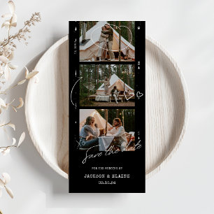 Save The Date Bande photo moderne simple