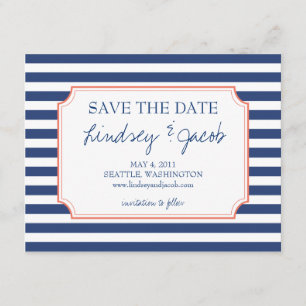Save The Date Bandes nautiques Enregistrer la date