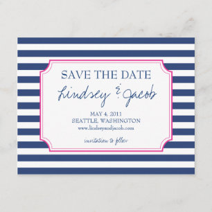Save The Date Bandes nautiques Enregistrer la date