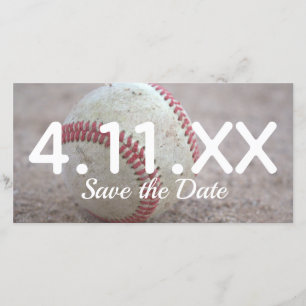 Save The Date Baseball Enregistrer la date