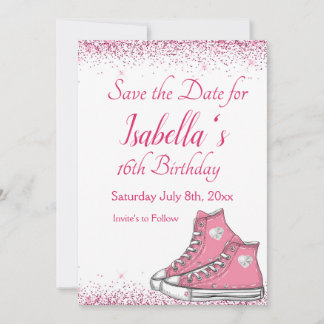 Save The Date Basket Anniversaire, Parties scintillant douce 16